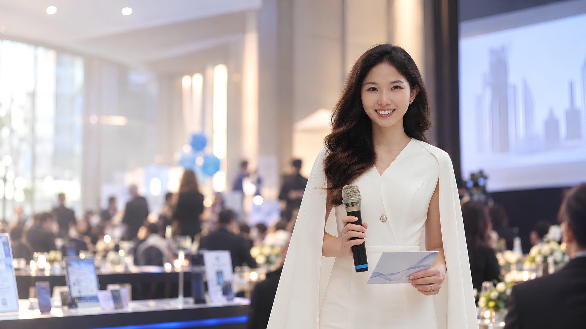 Emcee Shell, corporate emcee hosting an annual dinner in Kuala Lumpur