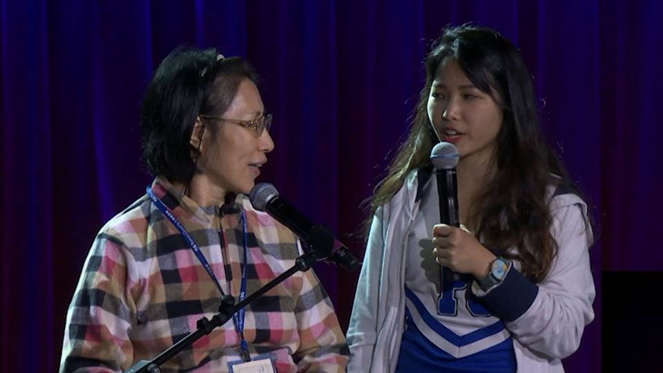 Hosting a stage segment with guests